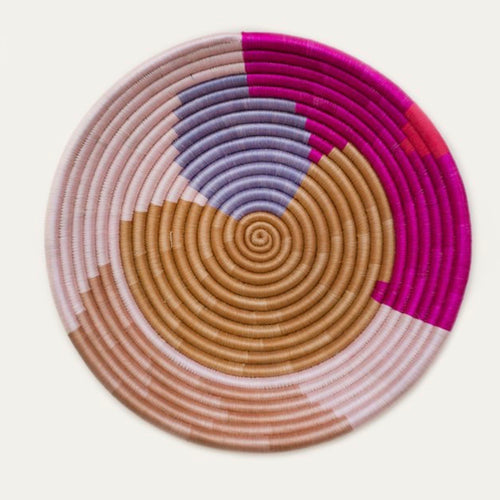 Multi Pinks & Periwinkle Bowl