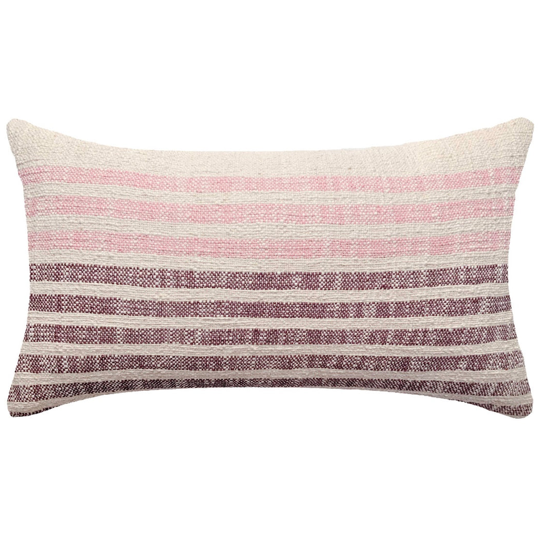Lavender Stripes Pillow 16”x24”