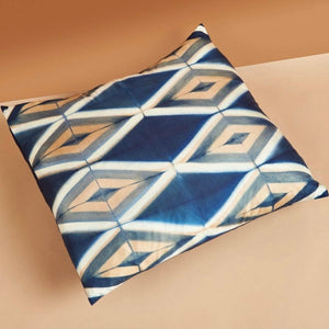Tisa Indigo Silk Pillow 20”x20”