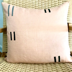 Blush Linen Pillow 20”x20”