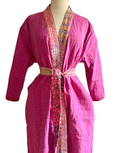 Load image into Gallery viewer, Vintage Kantha Robe Reversible
