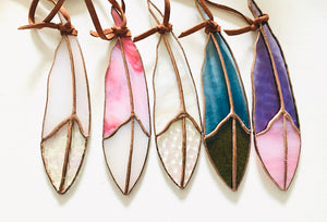 Stained Glass Feathers
