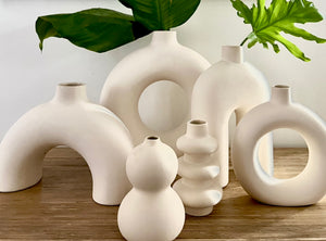 White Ceramic Isla Vase