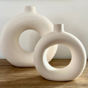 White Ceramic Isla Vase