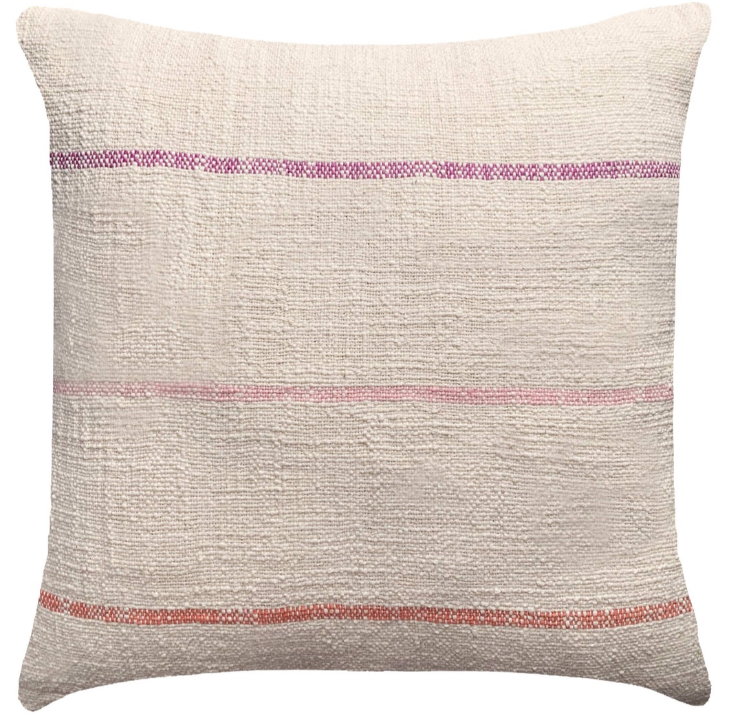 Petunia Stripes Pillow 20”x20”