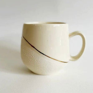 Ivory Mug with Gold