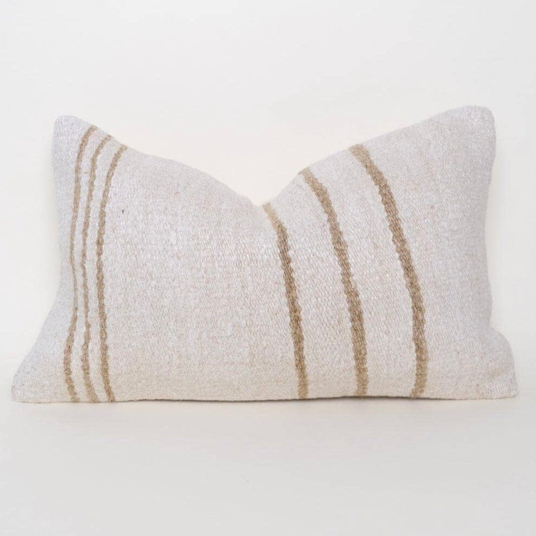 Vintage Turkish Kilim Pillow 12”x20”