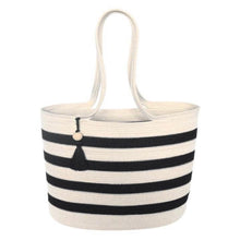 Load image into Gallery viewer, Sophia Tote Ivory &amp; Black