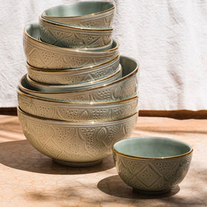 Moroccan Large Bowl Sage