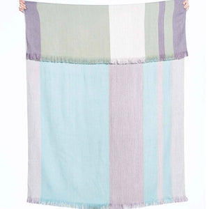 Alpaca Throw Soft Blue & Sage
