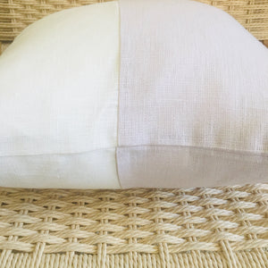 Linen Lavender + Ivory Pillow 18”