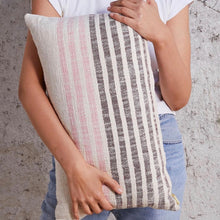 Load image into Gallery viewer, Lavender Stripes Pillow 16”x24”