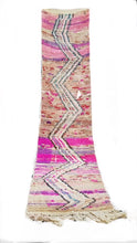 Load image into Gallery viewer, Moroccan Pink Zig Zag Boujaad Runner 2’3”x10’6”