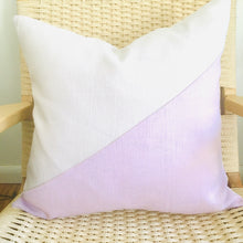 Load image into Gallery viewer, Linen Poudre + Lavender Pillow 22”