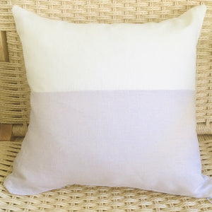 Linen Poudre + Ivory Pillow 16”
