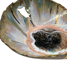Load image into Gallery viewer, Icelandic Pink Waterfall Dish with Gold