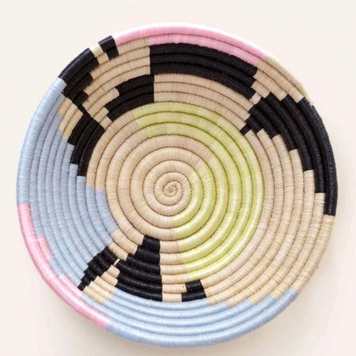Pastel & Periwinkle Abstract Plateau Bowl