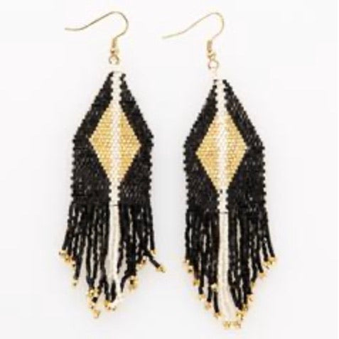 Metallic Onyx Earring