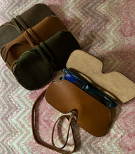 Load image into Gallery viewer, Leather Wrap Eyeglass  Case