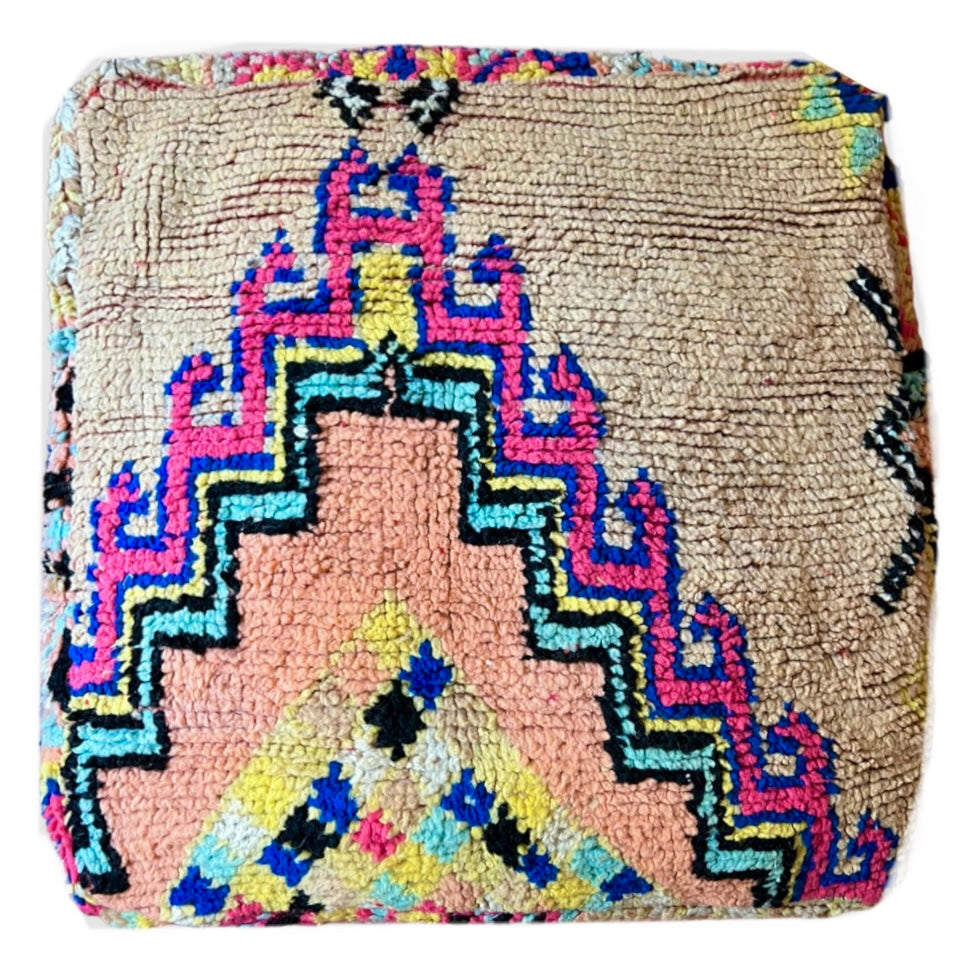 Vintage Moroccan Floor Cushion Cover