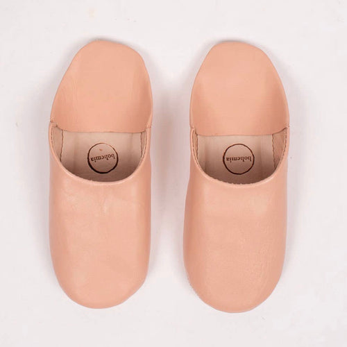 Moroccan Babouche Slipper Blush