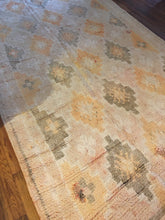 Load image into Gallery viewer, Vintage Faded Peach + Sage Boujaad 5’x10’2