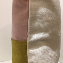 Load image into Gallery viewer, Linen Blush + Chartreuse Pillow 18”