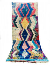 Load image into Gallery viewer, Bright Azure Moroccan Boucherouite