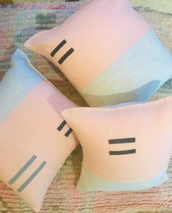 Blush Linen Pillow 20”x20”