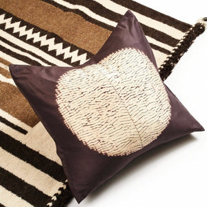 Shunya Black Silk Pillow 20”x20”