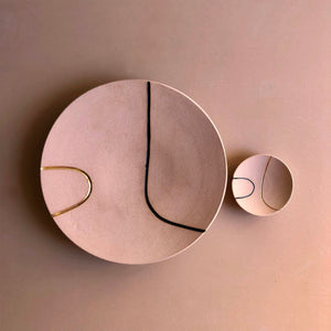 Line Ceramic Centerpiece Bowl