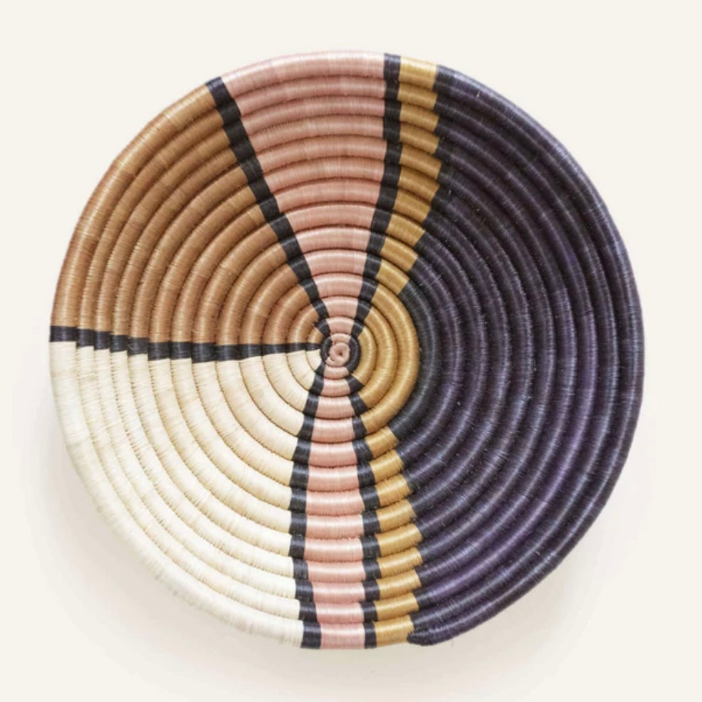 Mauve + Neutral Abstract Bowl