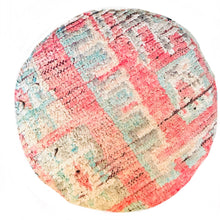 Load image into Gallery viewer, Vintage Moroccan Floor Cushion Cover Round