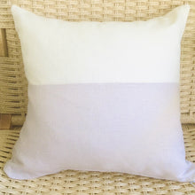 Load image into Gallery viewer, Linen Poudre + Ivory Pillow 18”