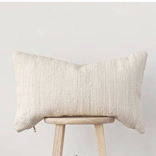 Load image into Gallery viewer, Ivory Chindi Lumbar Pillow