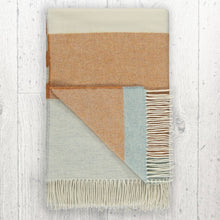 Load image into Gallery viewer, Lambswool Throw Large Camel + Sage