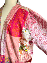 Load image into Gallery viewer, Vintage Kantha Robe Reversible