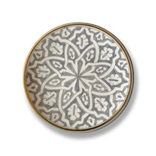 Load image into Gallery viewer, Moroccan Arabesque Medium Bowl Gray