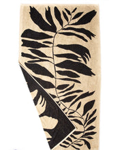 Load image into Gallery viewer, Palm Branch Natural + Black Towel