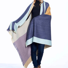 Load image into Gallery viewer, Alpaca Throw Indigo Gold