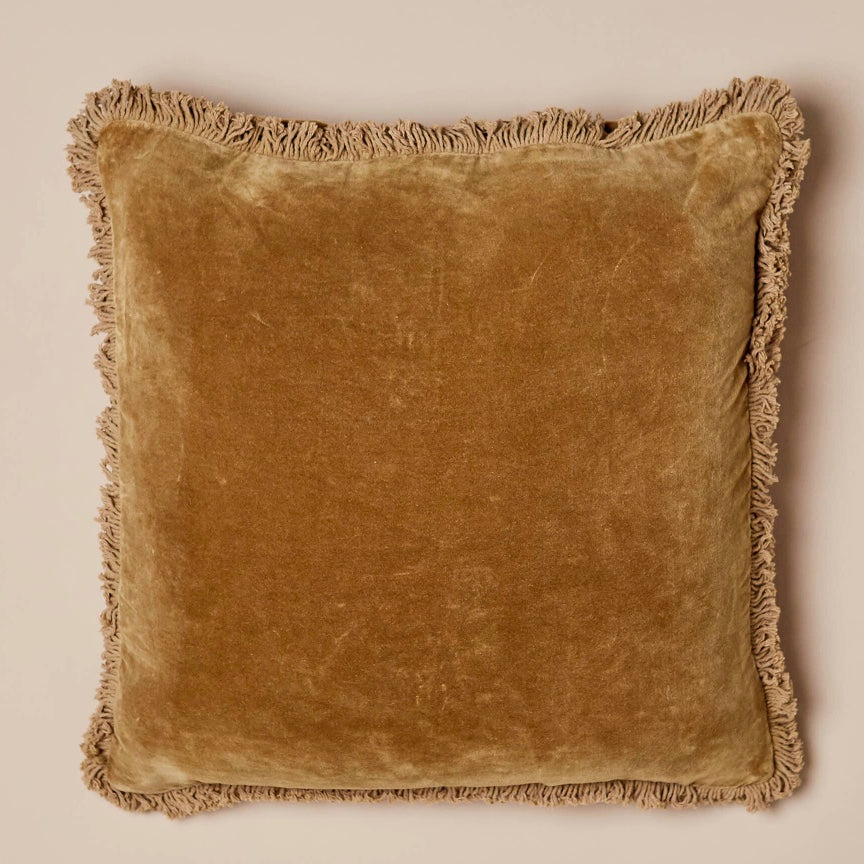 Nutmeg Velvet Pillow