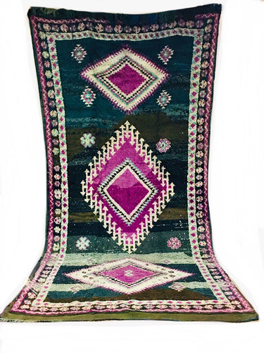 Vintage Moroccan Midnight Boujaad 6’x12”
