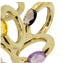 Load image into Gallery viewer, Stacking Brass Ring Smokey Topaz
