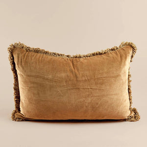 Nutmeg Velvet Lumbar Pillow