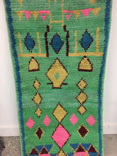 Load image into Gallery viewer, Mint Green Diamond Boujaad Runner 2’4”x11’
